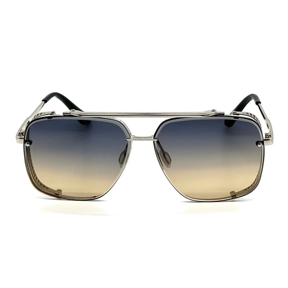 Women Sunglasses‎ Square Gradient Green Lens Style Flat Top Outfit Female Modern